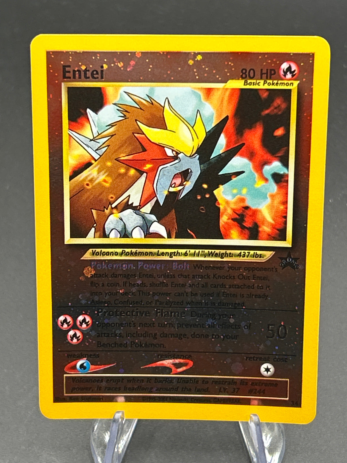 Pokémon TCG: 1999 Entei #34 WoTC Movie Promo - MP