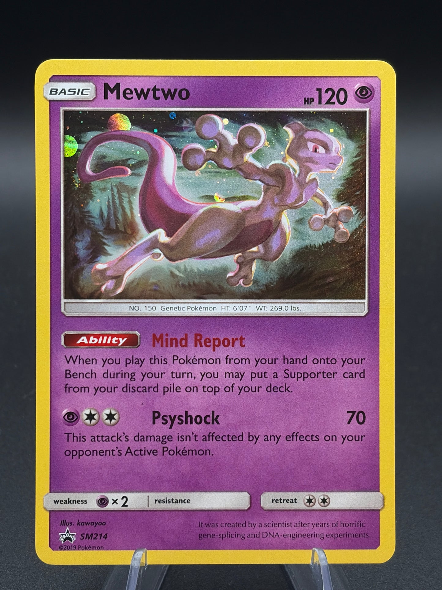Pokémon TCG: 2019 Mewtwo SM214 SM: Sun & Moon Promos (LP)