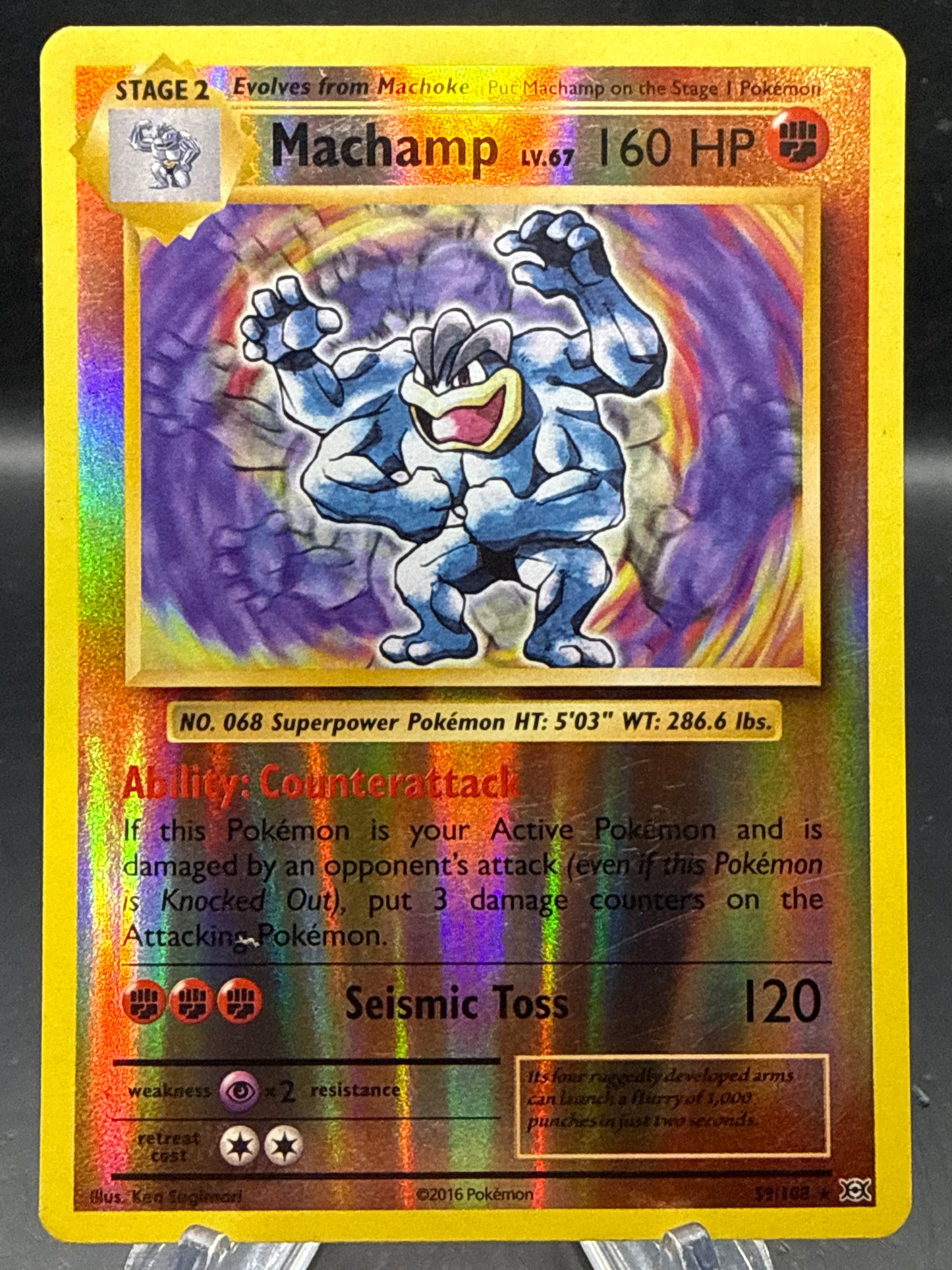 Pokémon TCG: 2016 Machamp - XY -59/108 - XY - Evolutions Reverse Holo