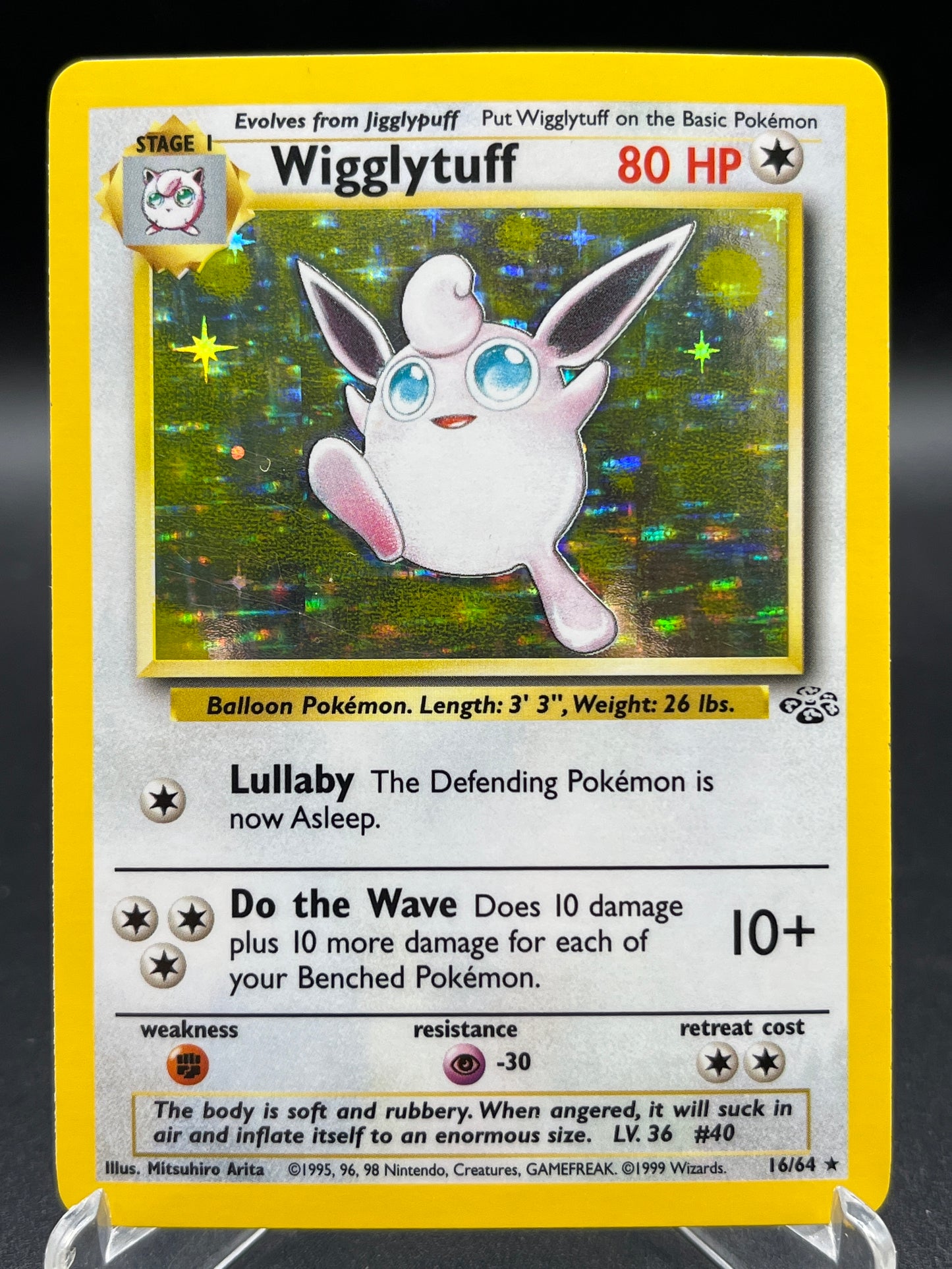Pokémon TCG: 1999 Wigglytuff 16/64 - Jungle Holo