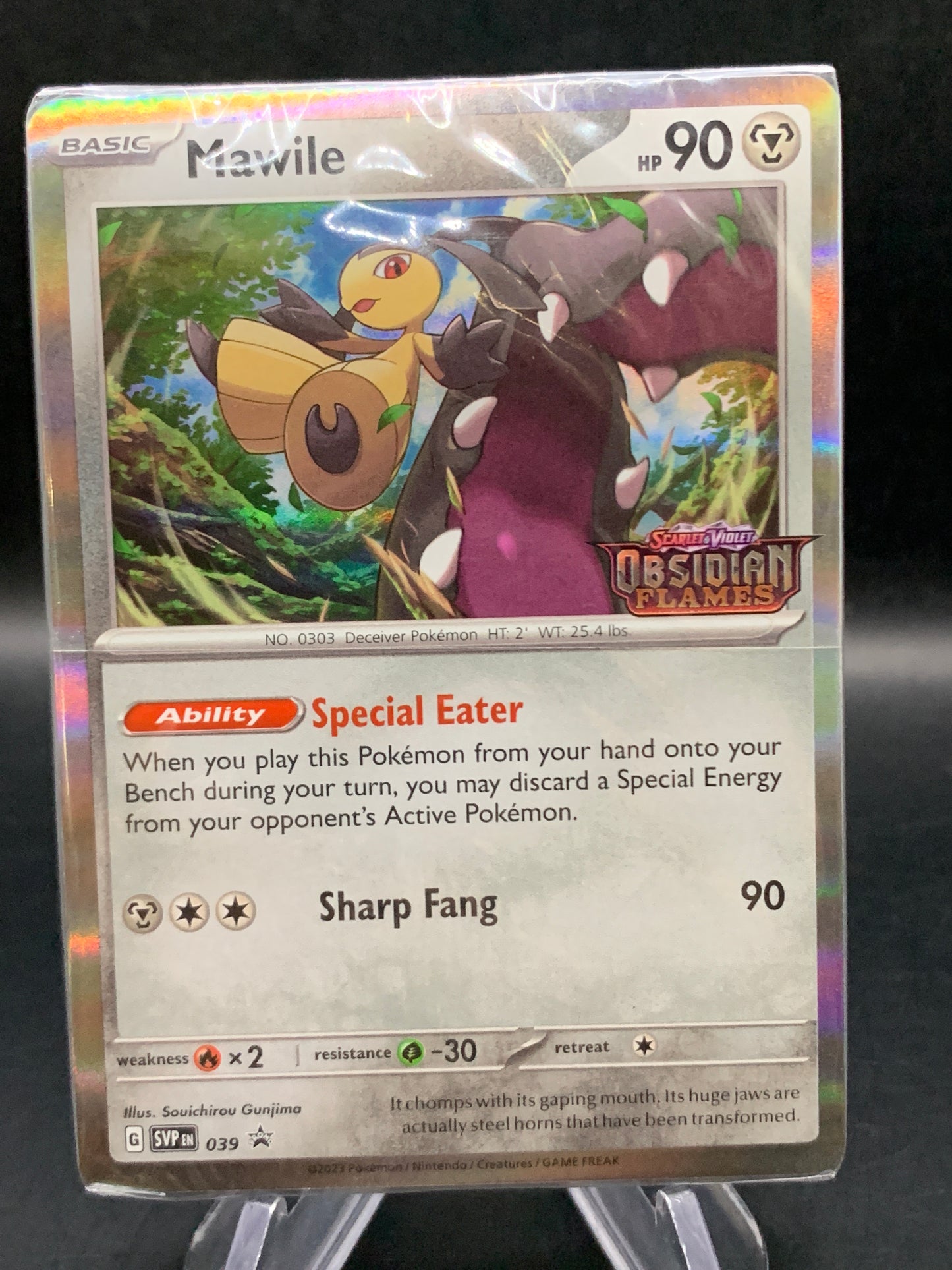 Pokémon TCG: 2023 Mawile 039 SV: Obsidian Flames Prerelease Promo Sealed