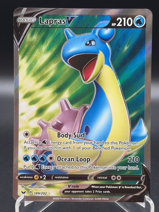 Pokémon TCG: 2020 Lapras V 189/202 SWSH: Sword & Shield Base Set