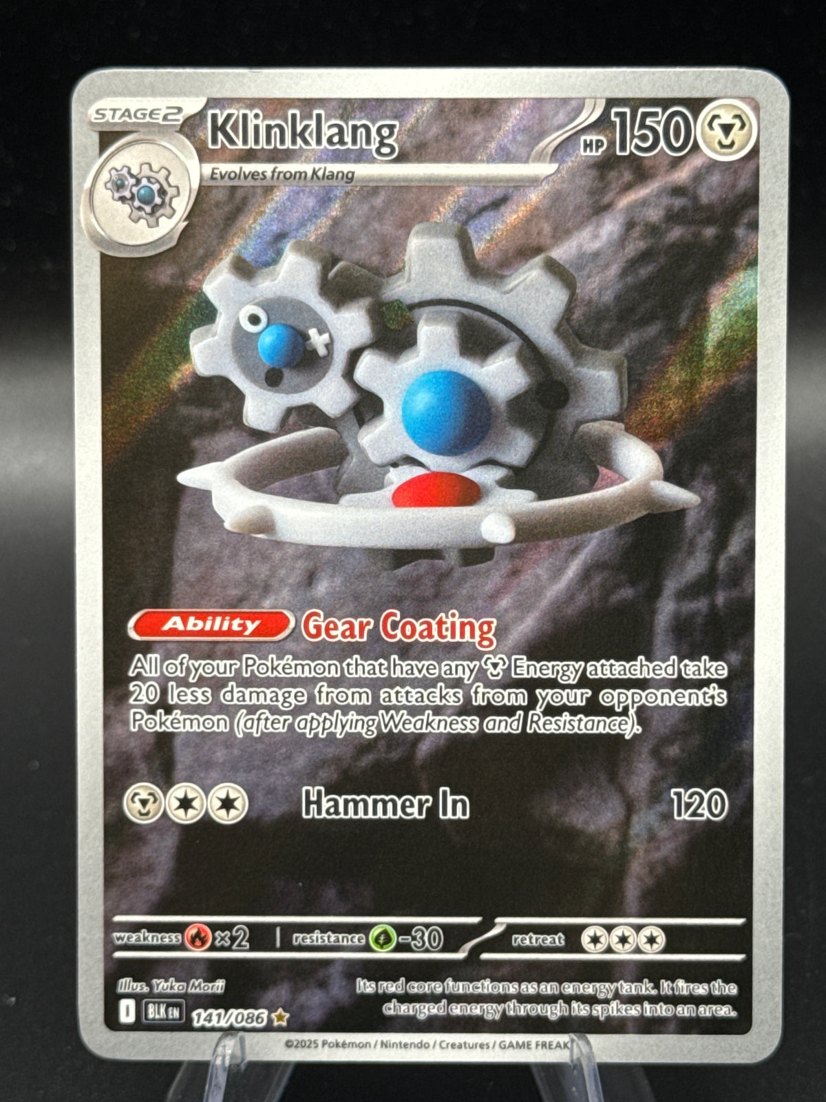 Pokémon TCG: 2025 Klinklang - 141/086 - SV: Black Bolt (BLK)