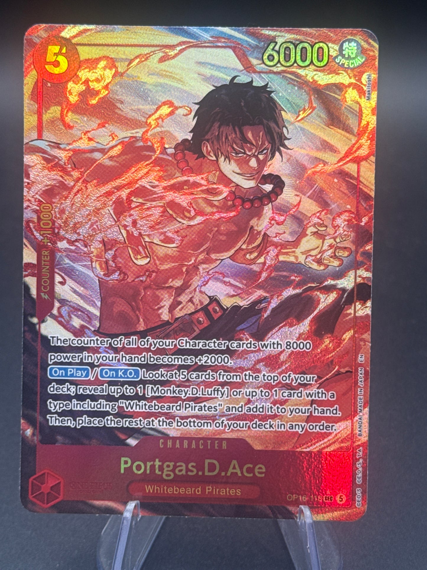 One Piece TCG: 2026 Portgas.D.Ace OP16 - 118 - The Time of Battle