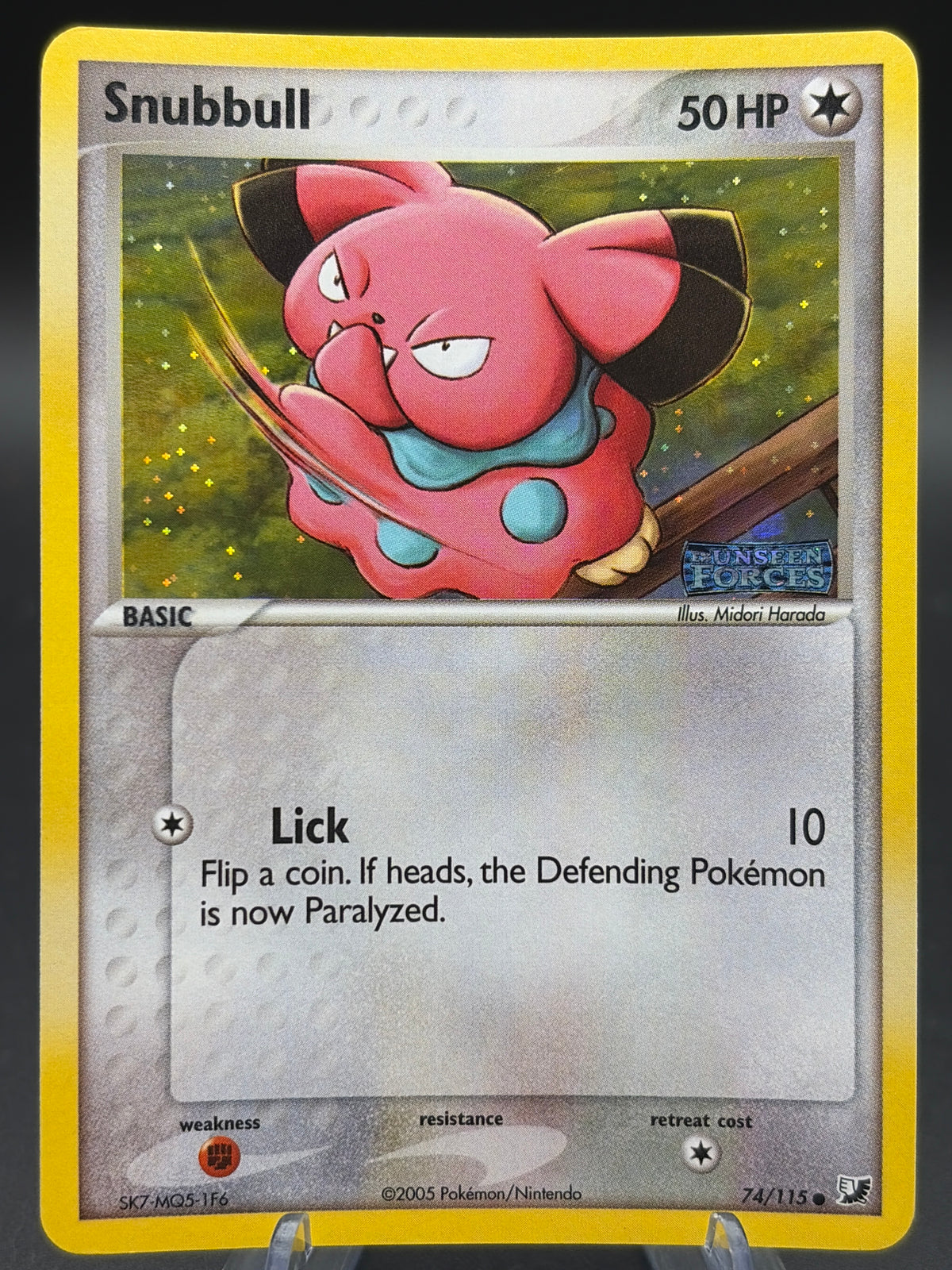 Pokémon TCG: 2005 Snubbull - EX Unseen Forces (UF) (Stamped)