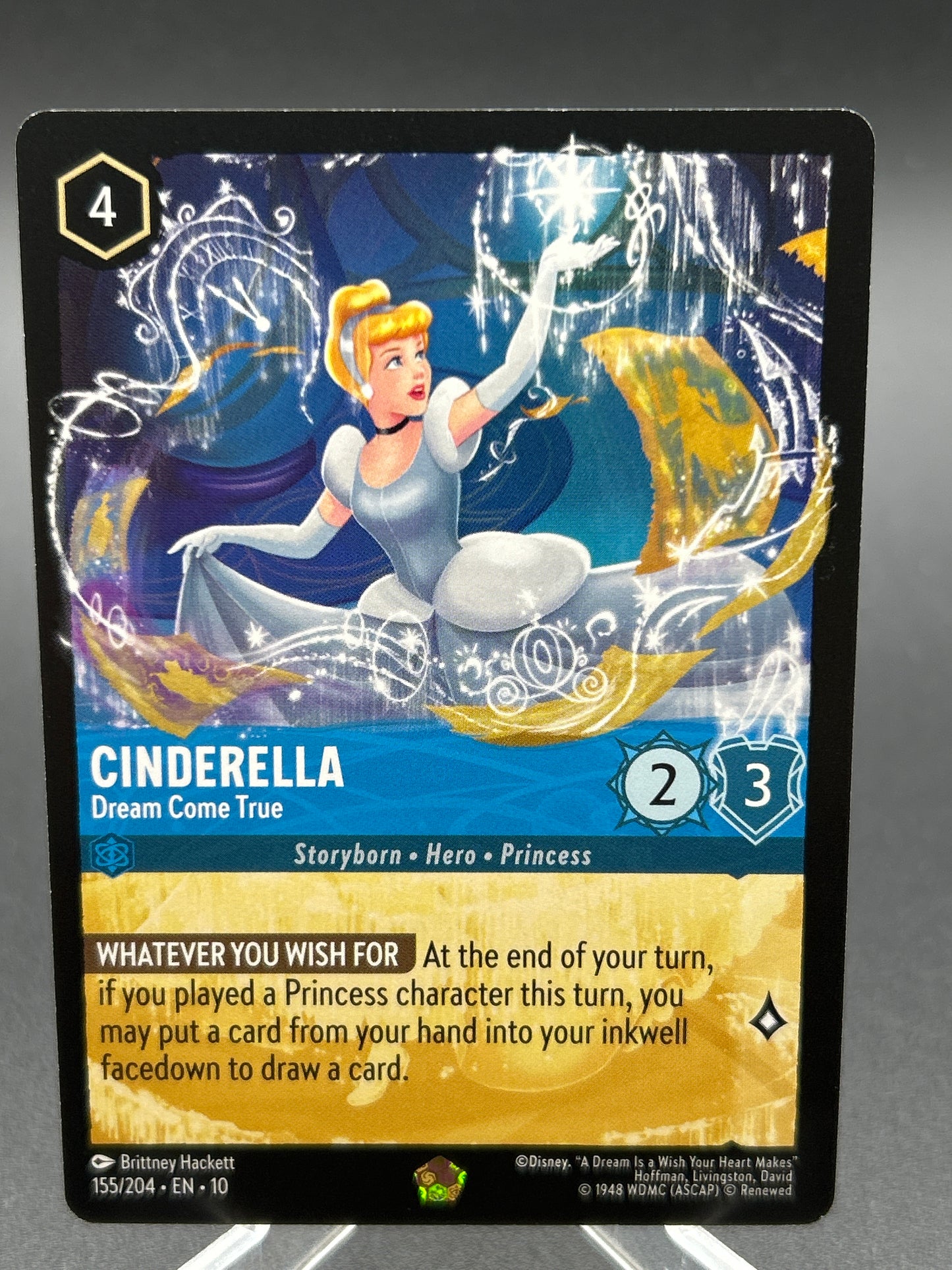 Disney Lorcana TCG: Cinderella 155/204 - Dream Come True - Whispers in the Well