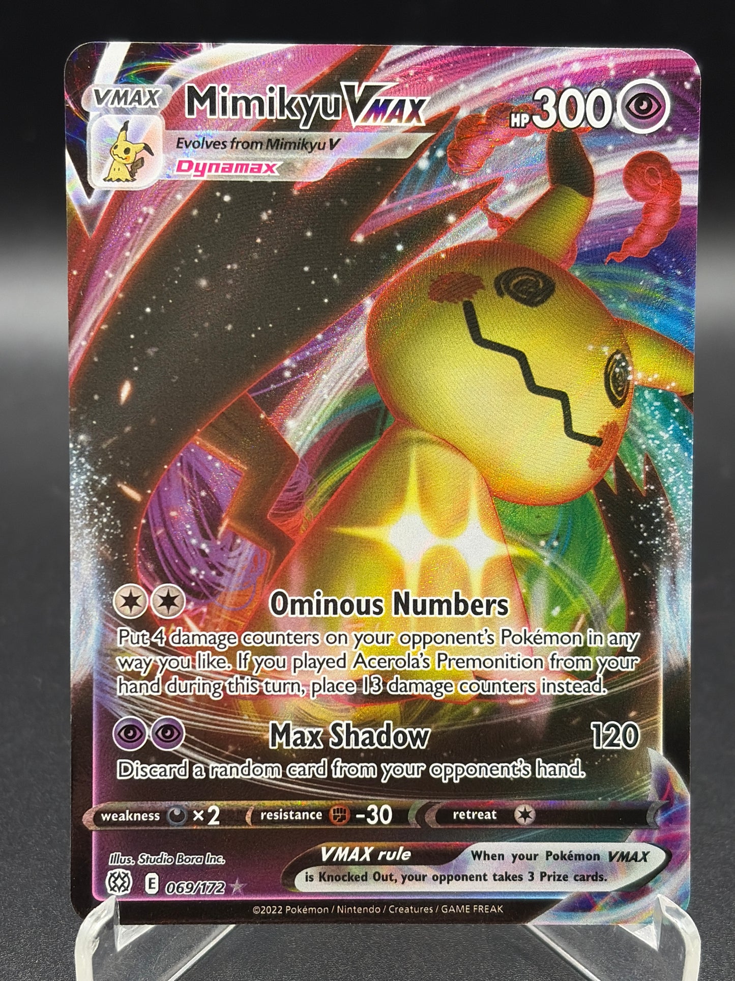 Pokémon TCG: 2022 Mimikyu VMAX - 069/172 - SWSH: Brilliant Stars