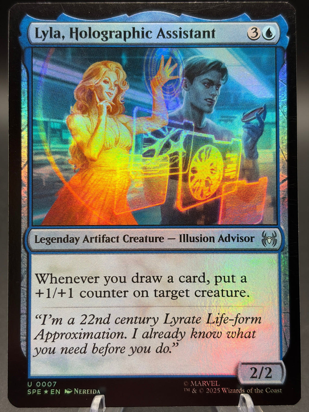 MTG TCG:  Lyla, Holographic Assistant U 0007 - Marvel's Spider-Man: Eternal-Legal (SPE)
