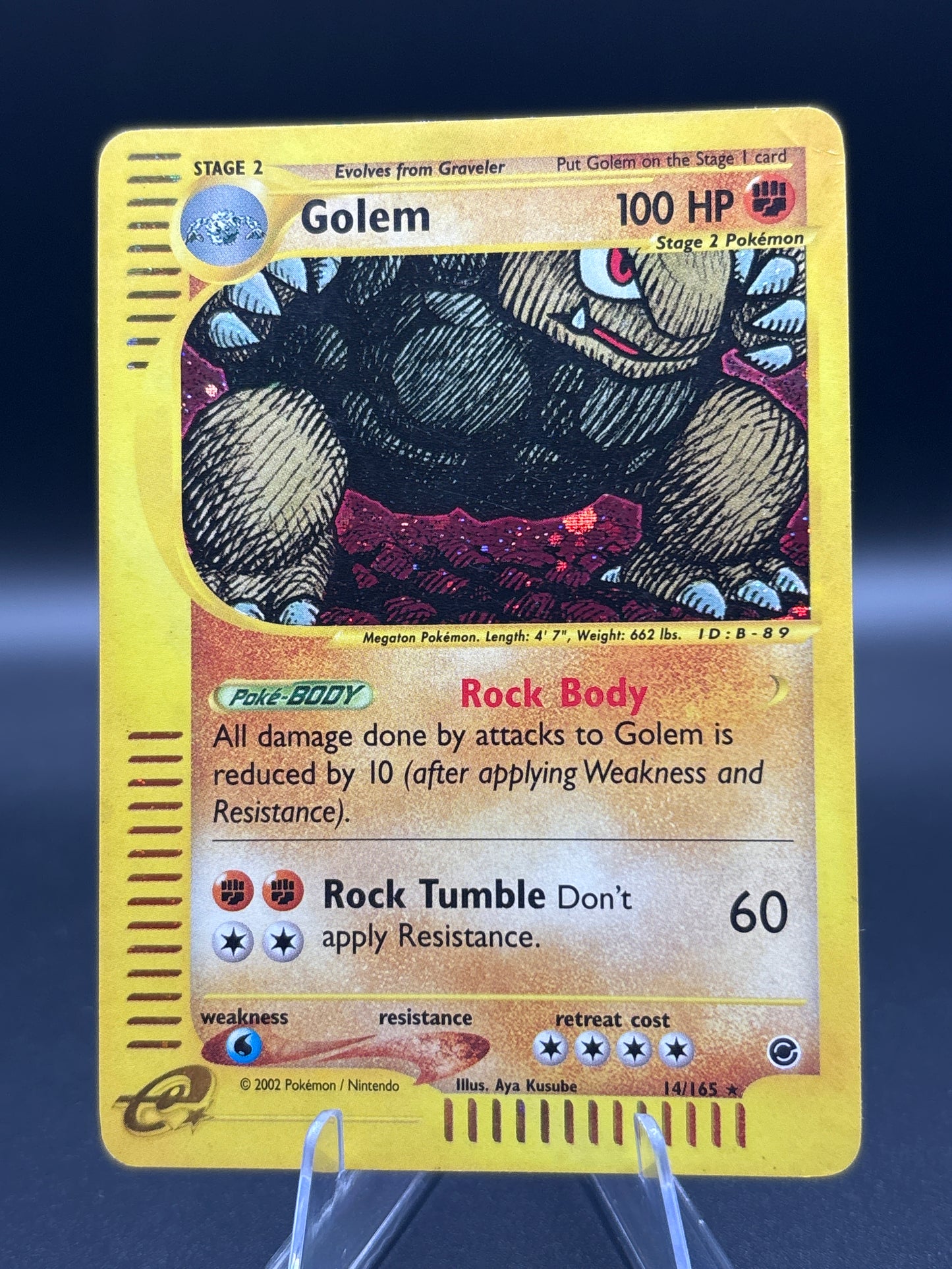 Pokémon TCG: 2002 Golem 14/165 Expedition Holo