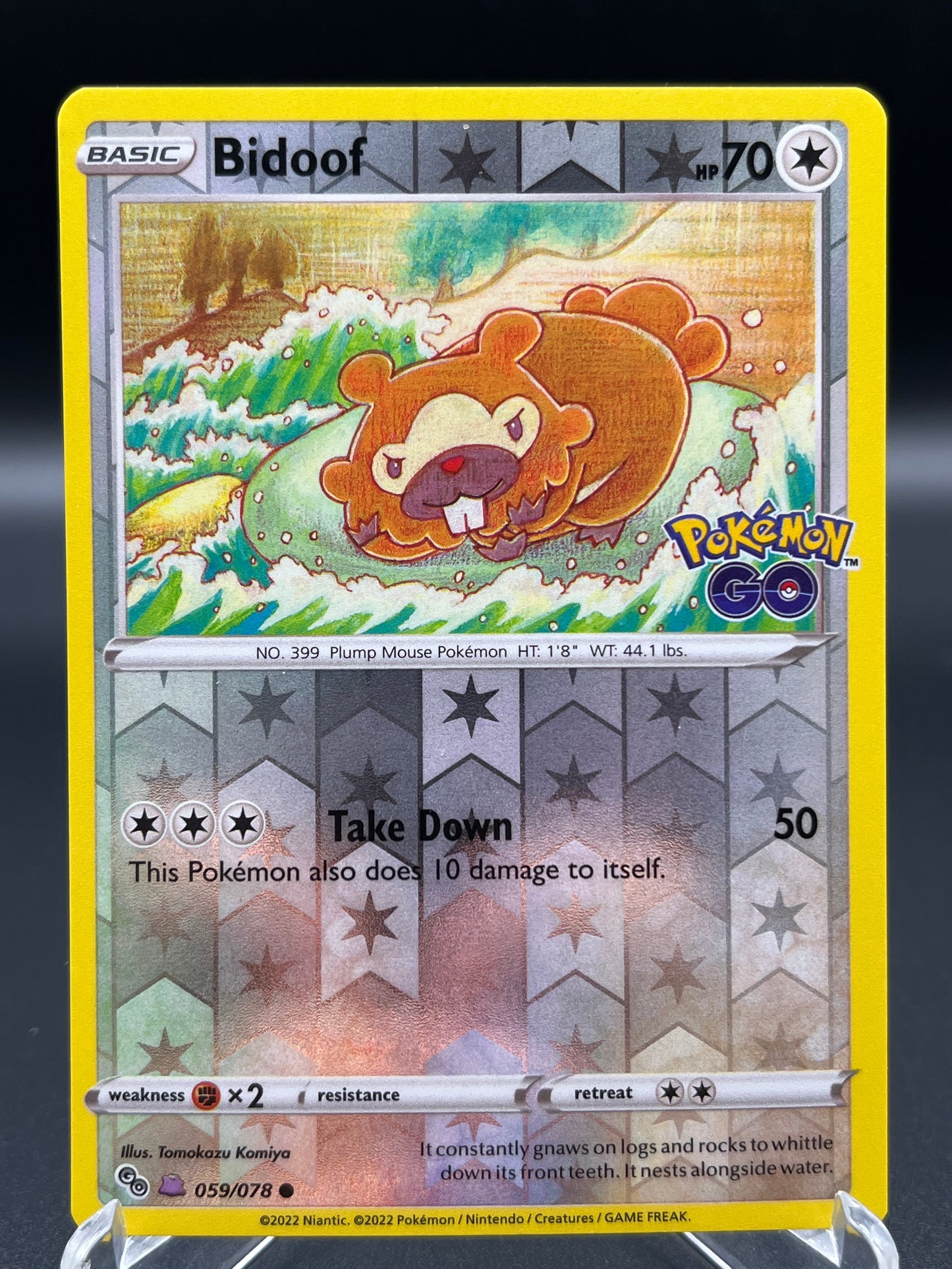 Pokémon TCG: 2022 Bidoof (Ditto) 059/078 - Pokémon Go