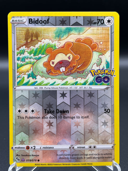 Pokémon TCG: 2022 Bidoof (Ditto) 059/078 - Pokémon Go