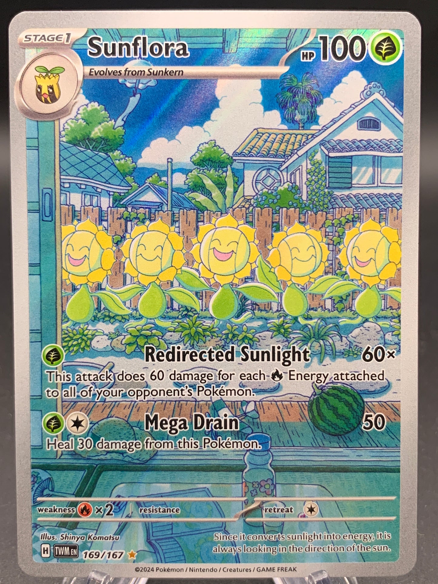 Pokémon TCG: 2024 Sunflora - 169/167 - SV: Twilight Masquerade