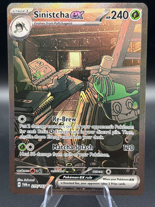 Pokemon TCG: 2024 Sinistcha ex 210/167 S&V: Twilight Masquerade
