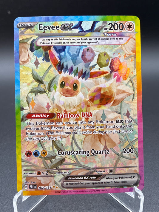 Pokémon TCG: 2025 Eevee ex 167/131 SV: Prismatic Evolutions