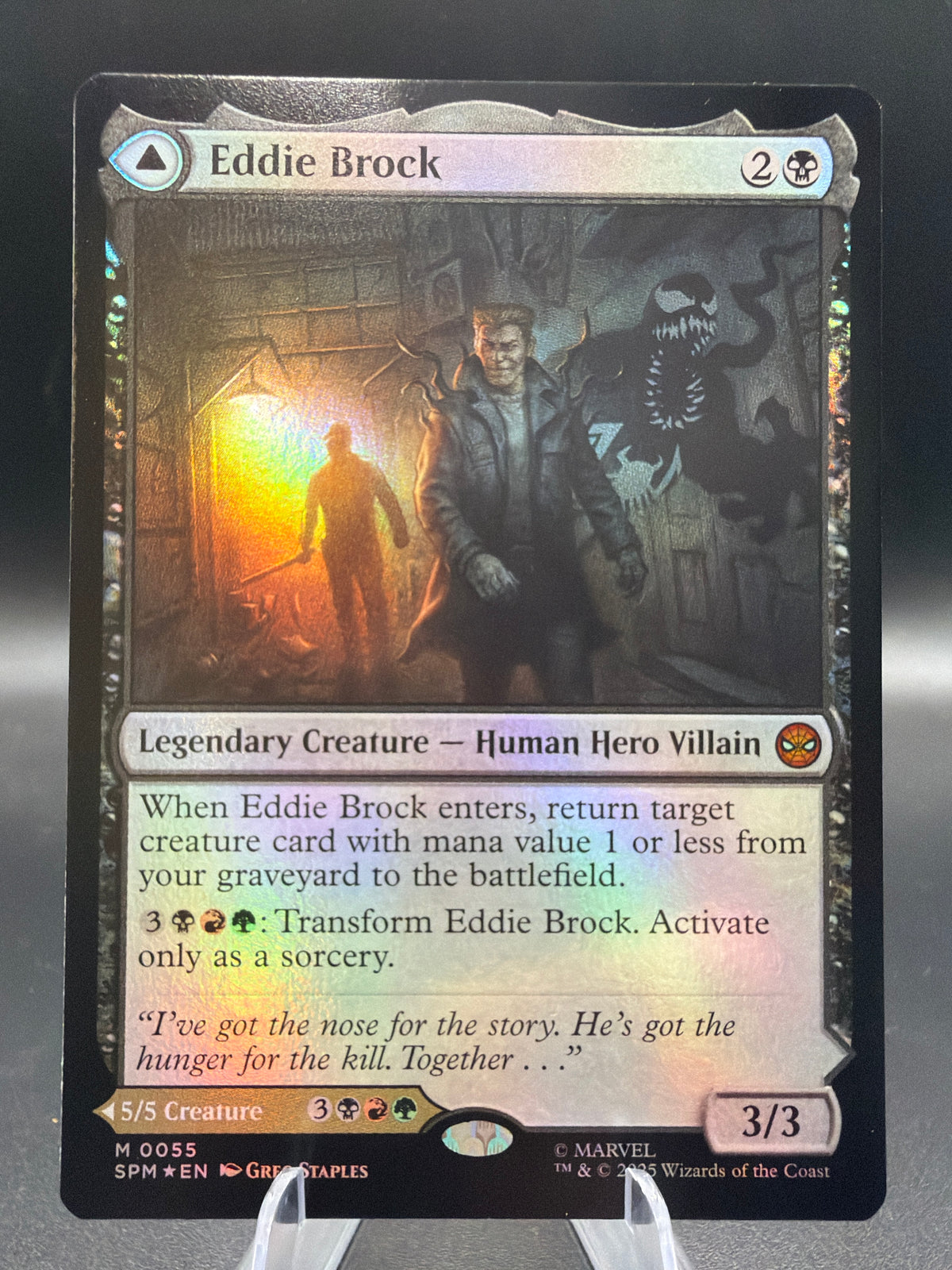 MTG TCG: 2025 Eddie Brock - Marvel's Spider-Man Foil (SPM)