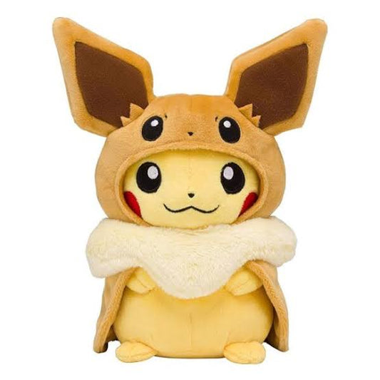 Plushies (Small) - Pikachu - Eevee Poncho - Pokemon Center