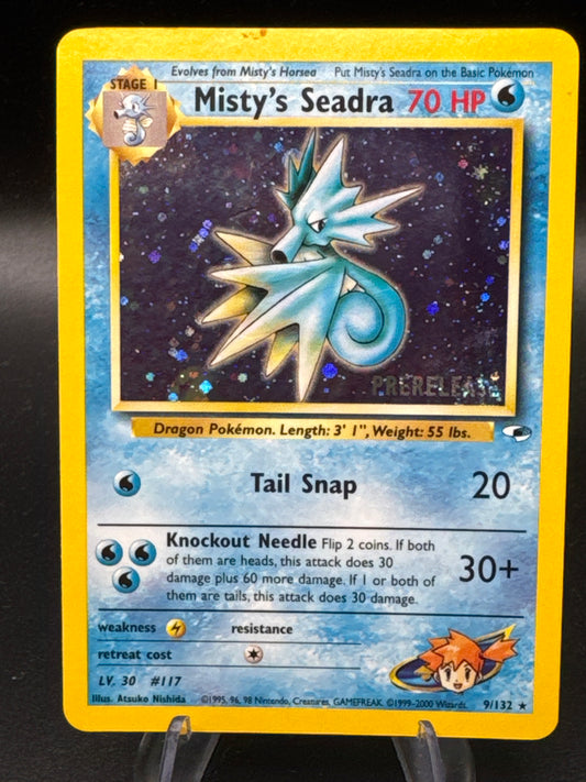 Pokémon TCG: 2000 Misty's Seadra - 9/132 - WoTC Prerelease Promo