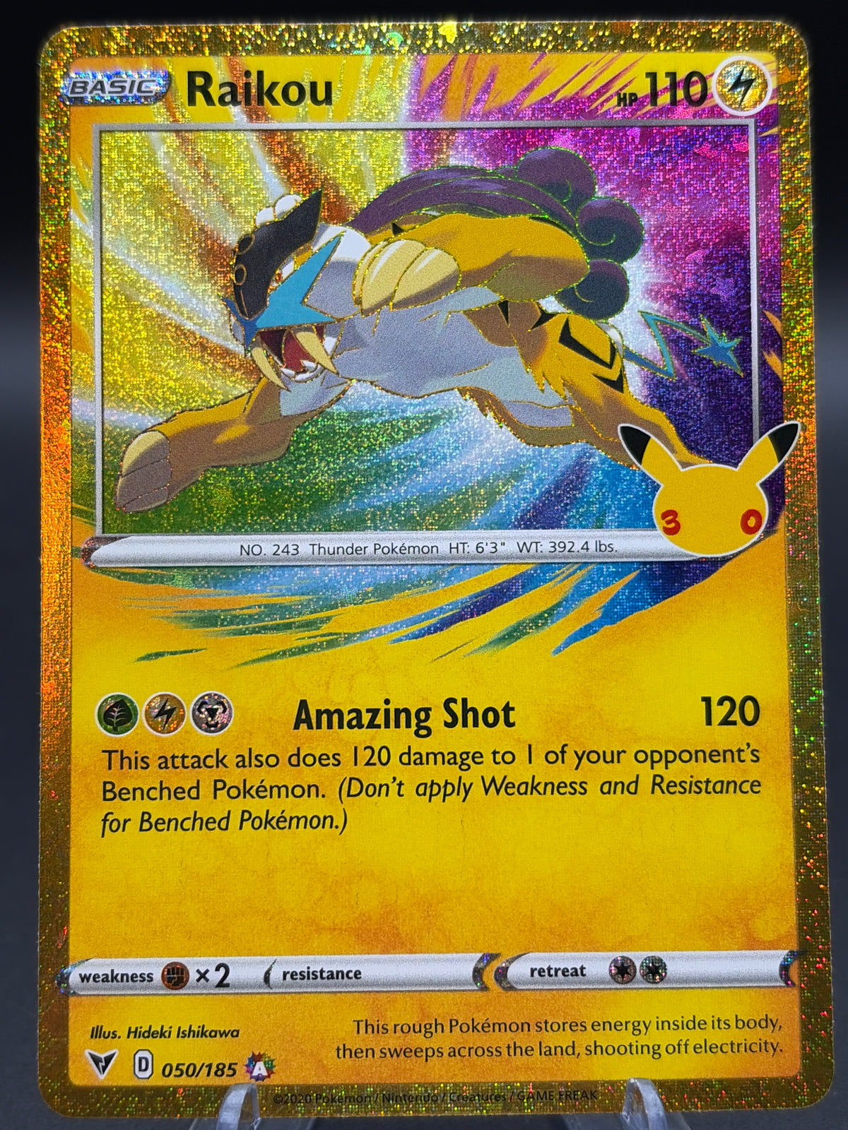 Pokémon TCG: 2026 Raikou 050/185 - ME: 30th Celebration Classic Collection (30C)