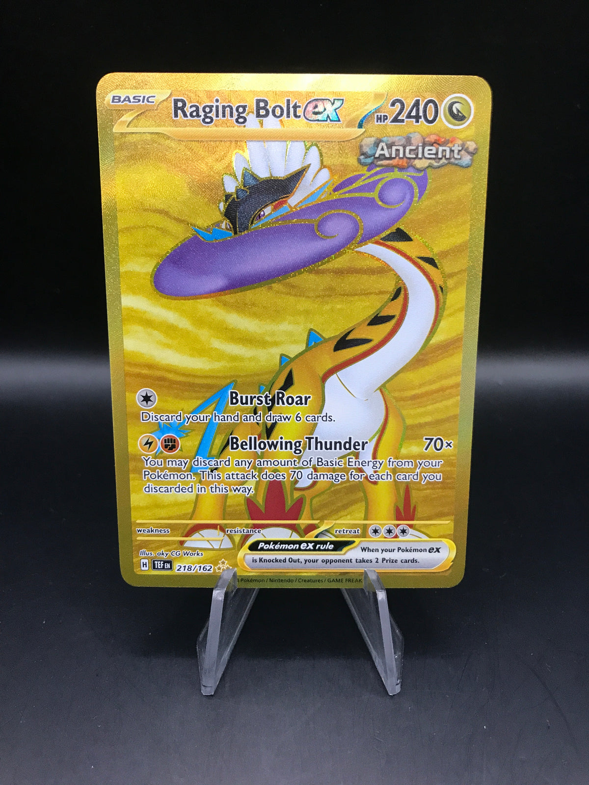 Pokémon TCG: 2024 Raging Bolt ex 218/162 SV: Temporal Forces