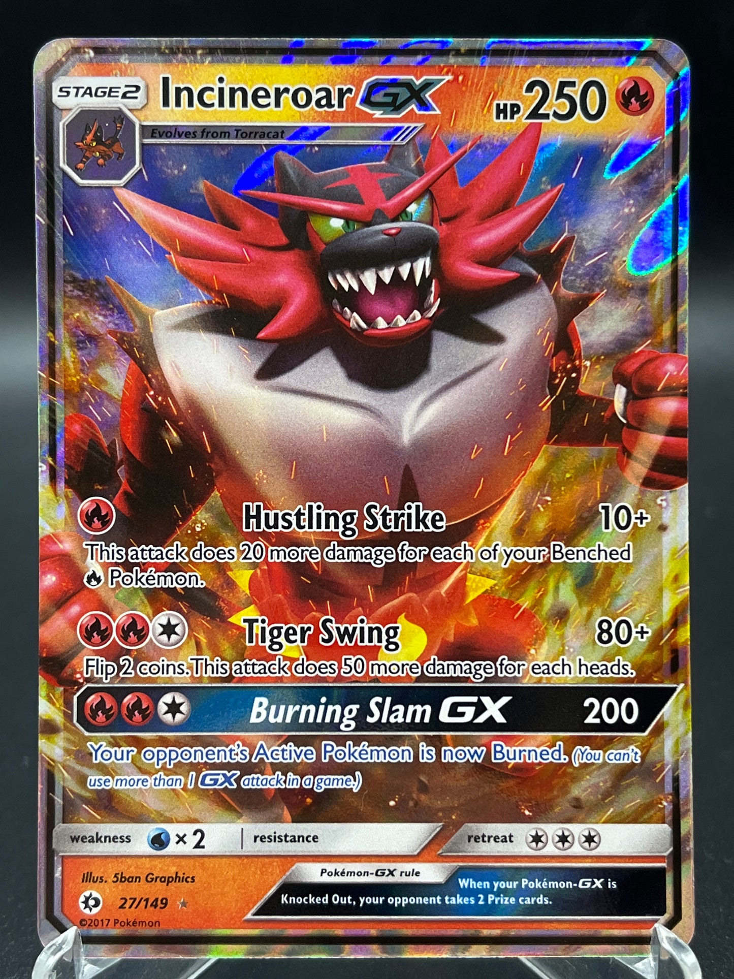Pokémon TCG: 2017 Incineroar GX - 27/149 - SM Base Set
