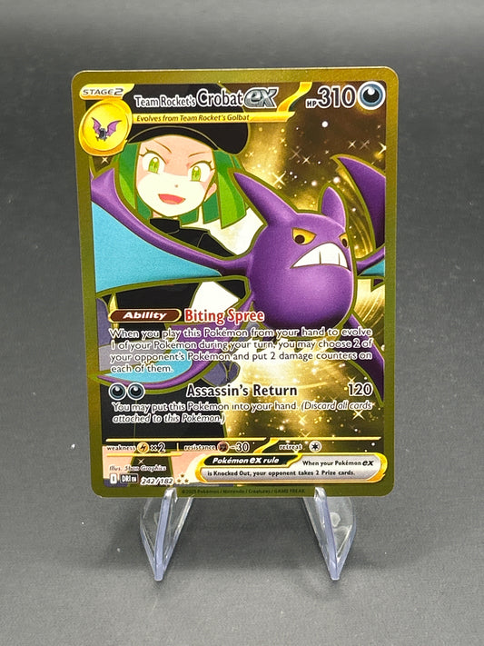 Pokémon TCG: 2025 - Team Rocket's Crobat Ex 242/182 - Destined Rivals