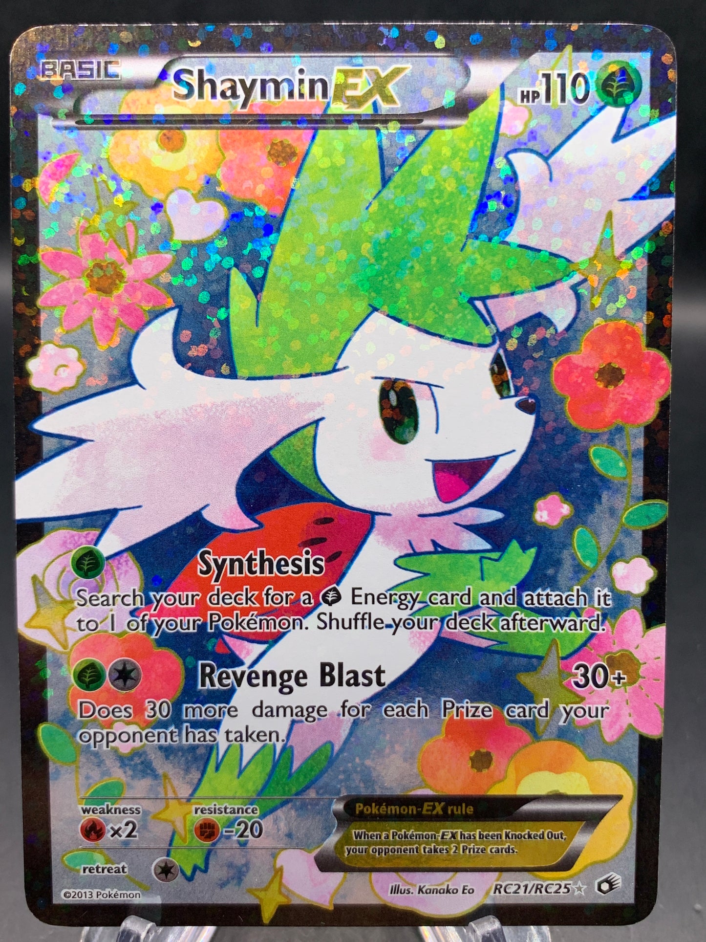 Pokémon TCG: 2013 Shaymin EX - RC21/RC25 - Legendary Treasures Radiant Collection