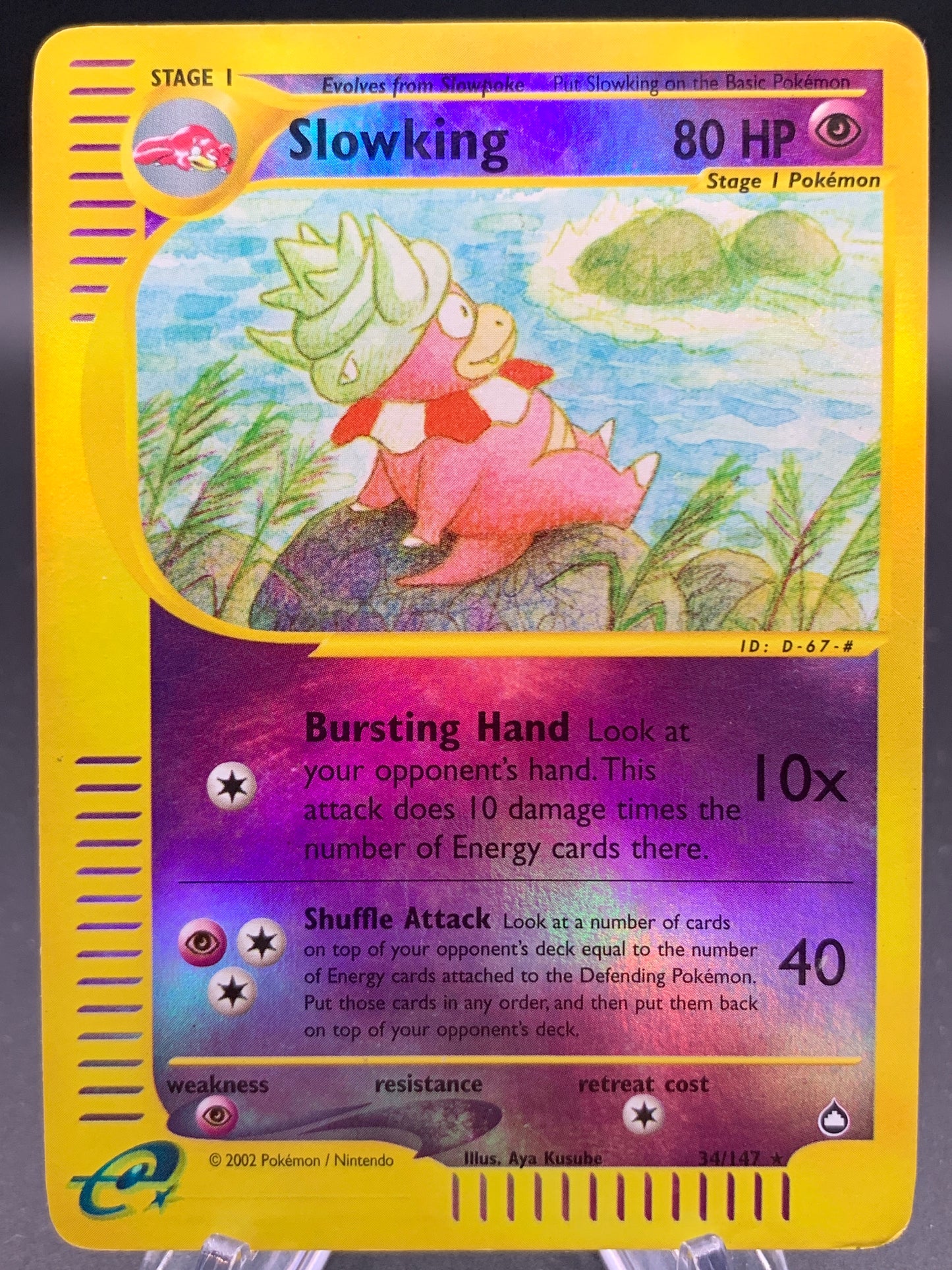 Pokémon TCG: 2002 Slowking - 34/147 - Aquapolis Reverse Holo