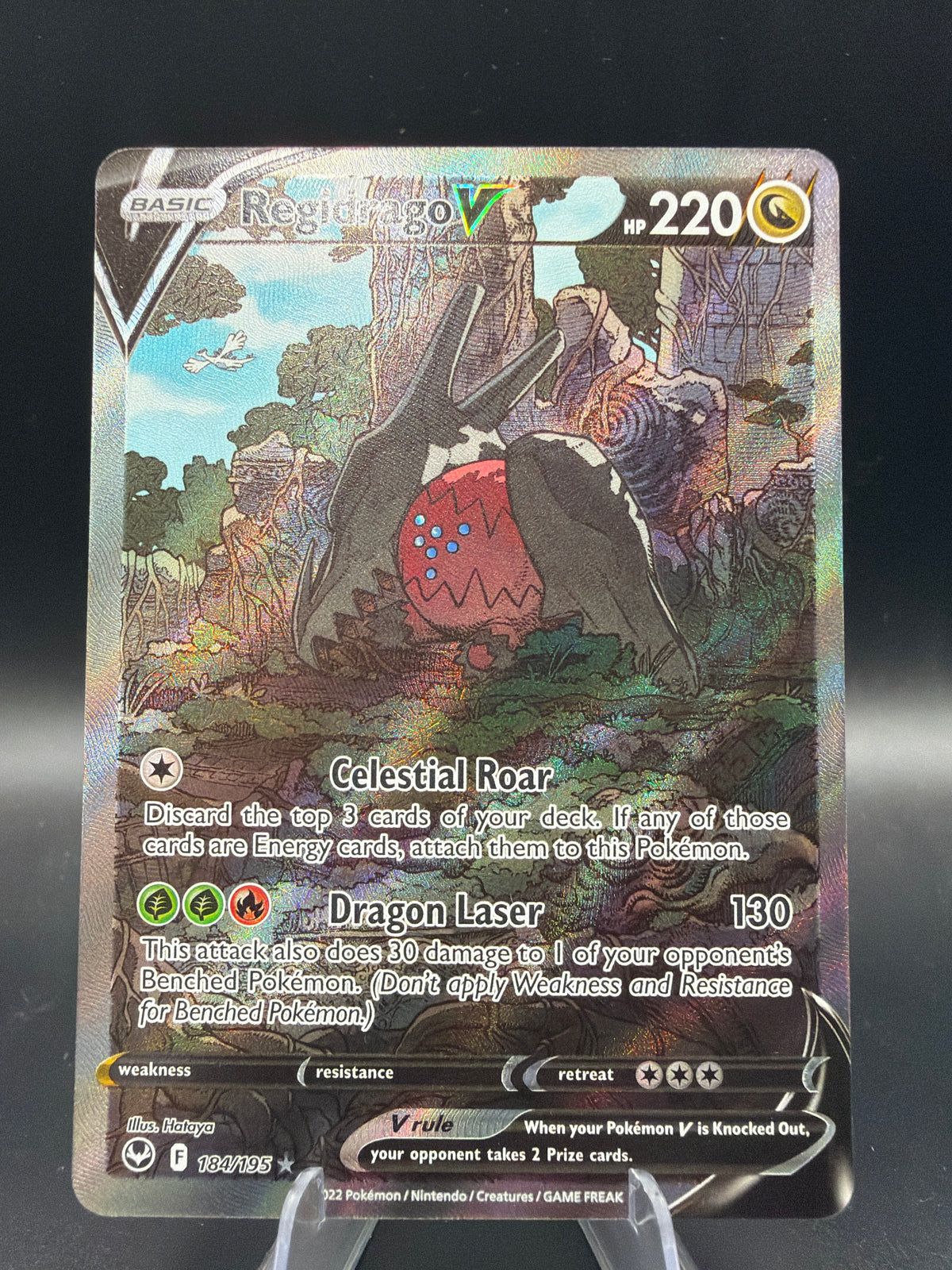 Pokémon TCG: 2022 Regidrago V 184/195 SWSH: Silver Tempest