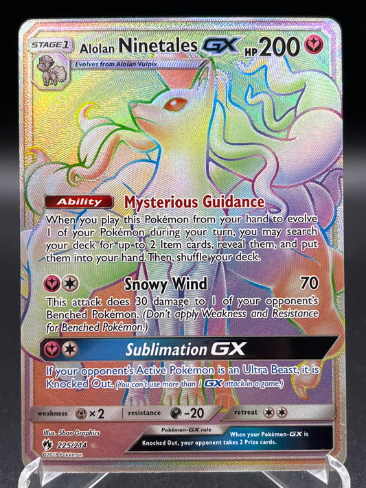 Pokémon TCG: 2018 Alolan Ninetales GX (Secret) 225/214 - SM: Lost Thunder