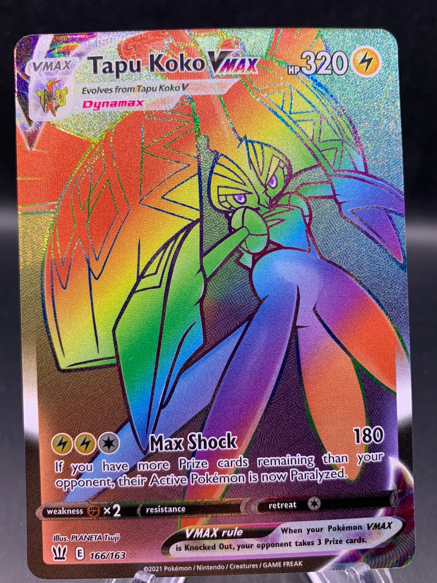 Pokémon TCG: 2021 Tapu Koko VMAX - 166/163 - S&S: Battle Styles