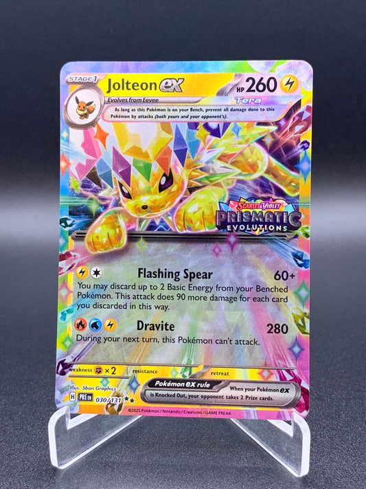 Pokémon TCG: 2025 Jolteon ex 030/131 SV: Prismatic Evolutions Stamped Promo