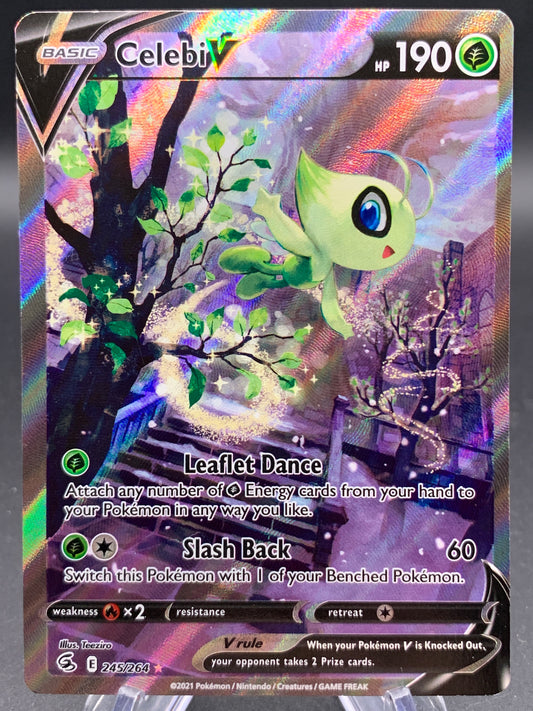 Pokémon TCG: 2021 Celebi V - 245/264 - SWSH: Fusion Strike