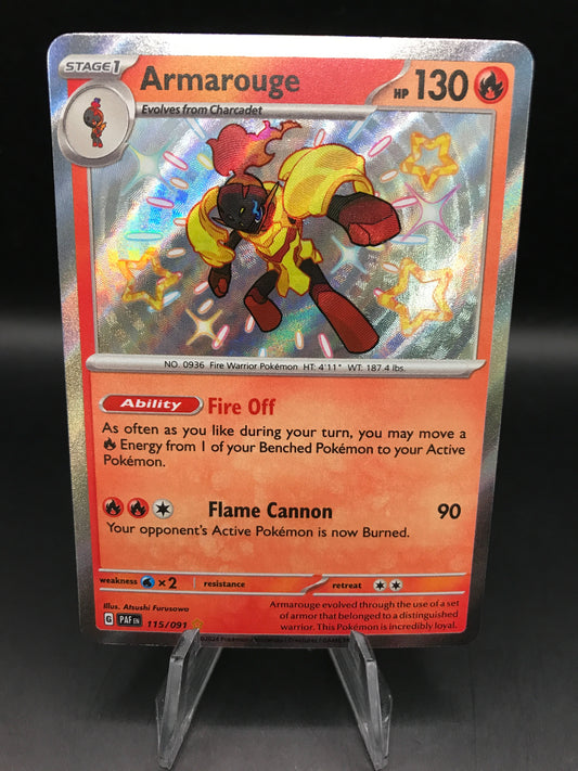 Pokémon TCG: 2024 Armarouge 115/091 S&V Paldean Fates Baby Shiny