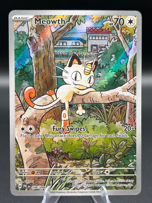 Pokémon TCG: 2025 Meowth - 106/094 - PFL: Phantasmal Flames