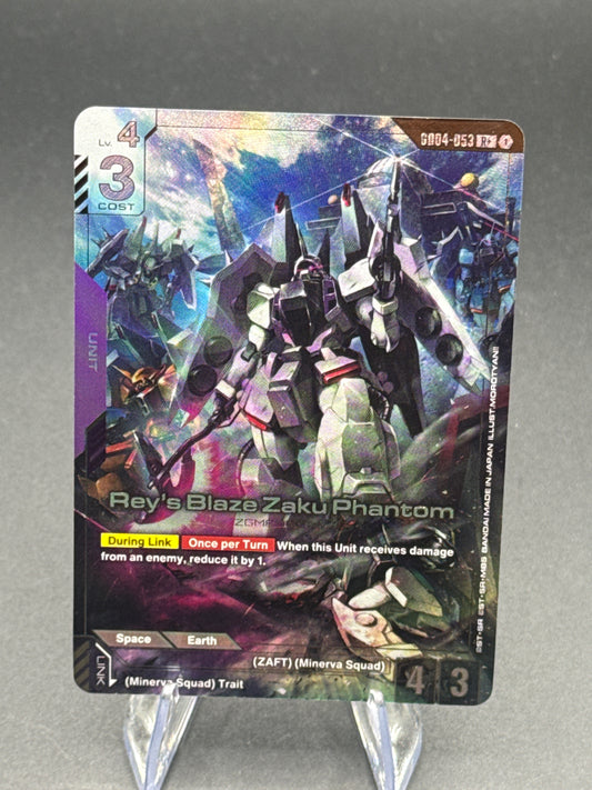 Gundam TCG: Rey's Blaze Zaku Phantom (R+) - Phantom Aria (GD04)