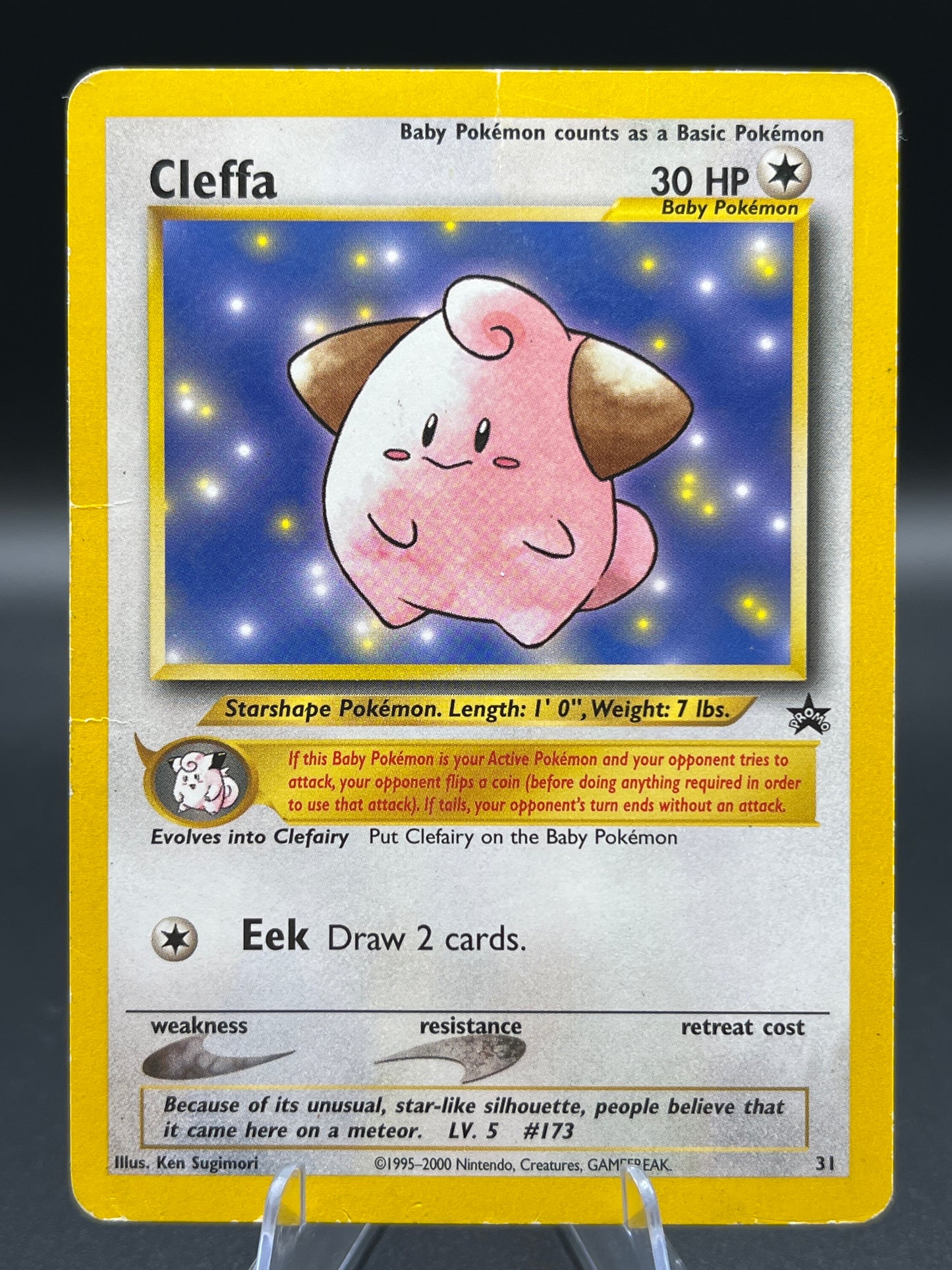 Pokemon TCG: 2001 Cleffa #31 Black Star Promo