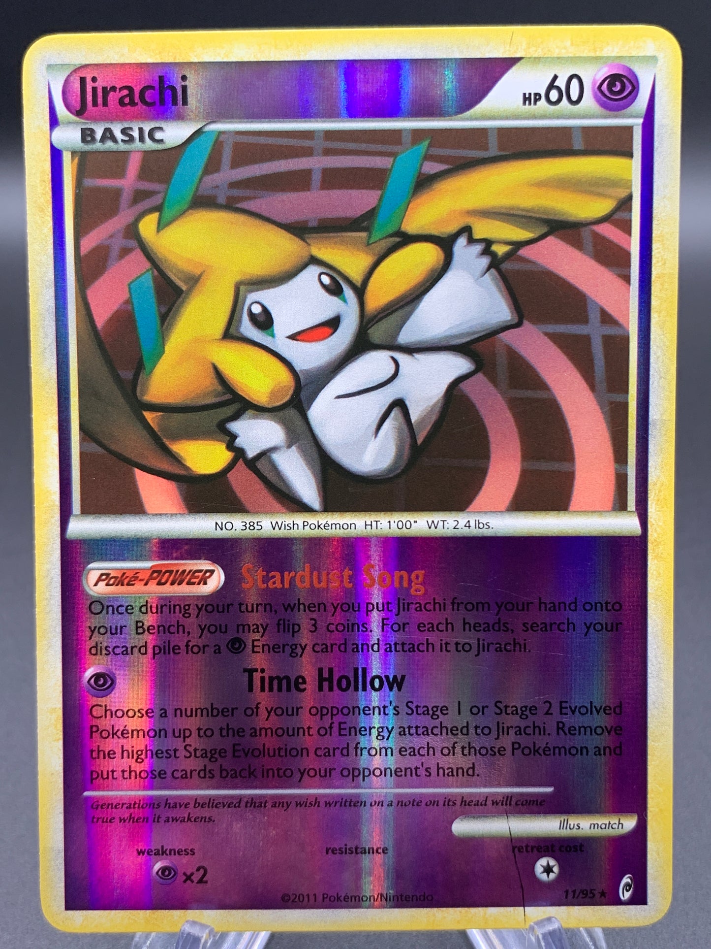 Pokémon TCG: 2011 Jirachi - 11/95 - Call of Legends Reverse Holo