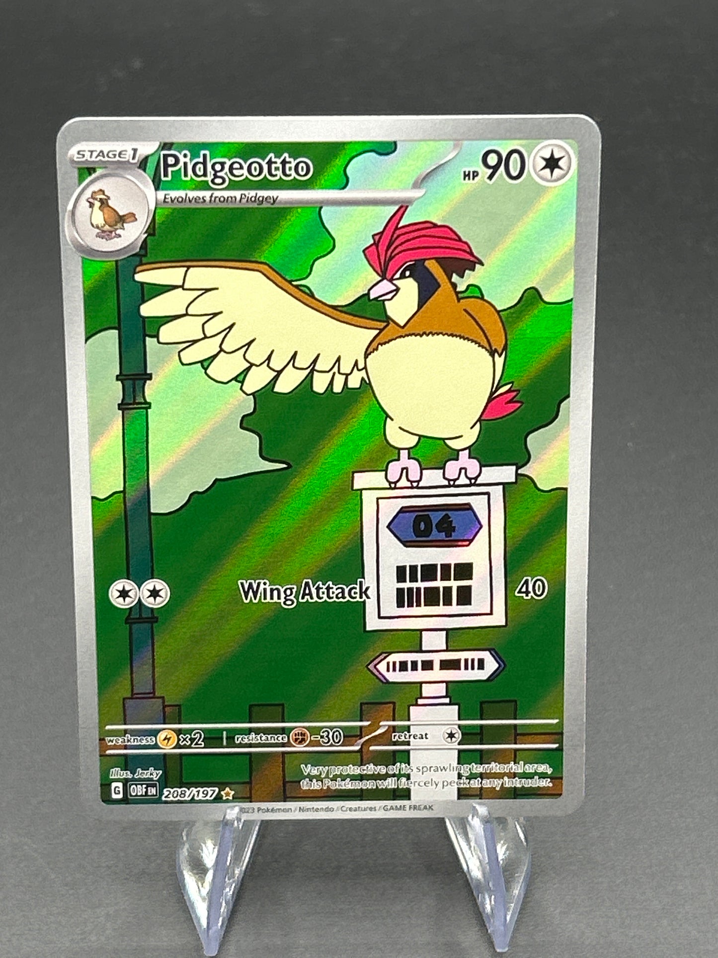 Pokémon TCG: 2023  Pidgeotto - 208/197 - SV: Obsidian Flames