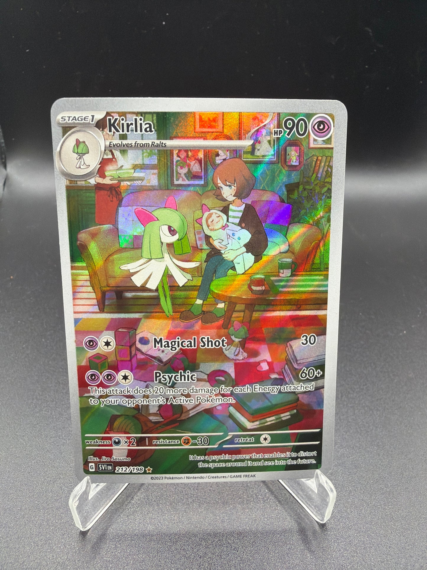 Pokémon TCG: 2023 Kirlia 212/198 Scarlet & Violet Illustration Rare