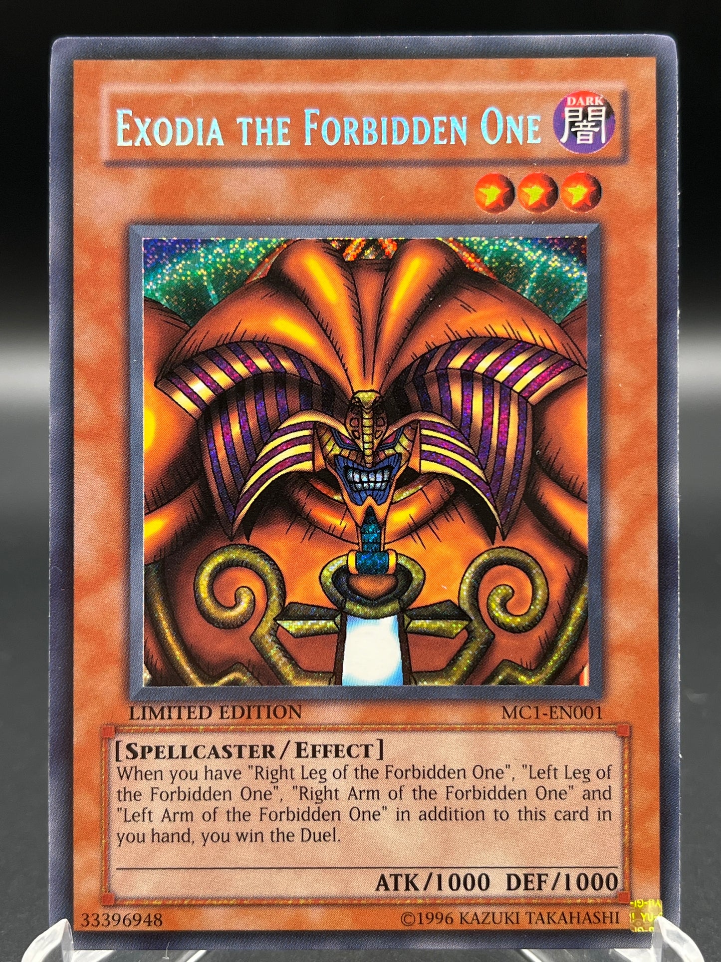 Yu-Gi-Oh! TCG: 1996 Exodia the Forbidden One - MC1-EN001