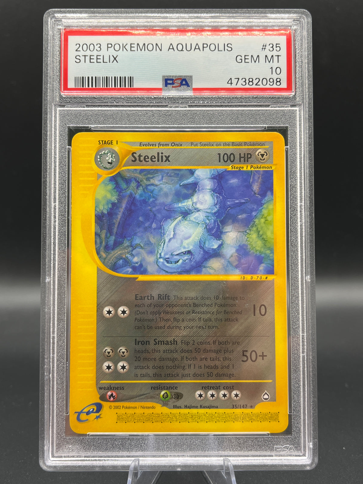 PSA 10 Pokémon TCG: 2002 Steelix 35/147 - Aquapolis