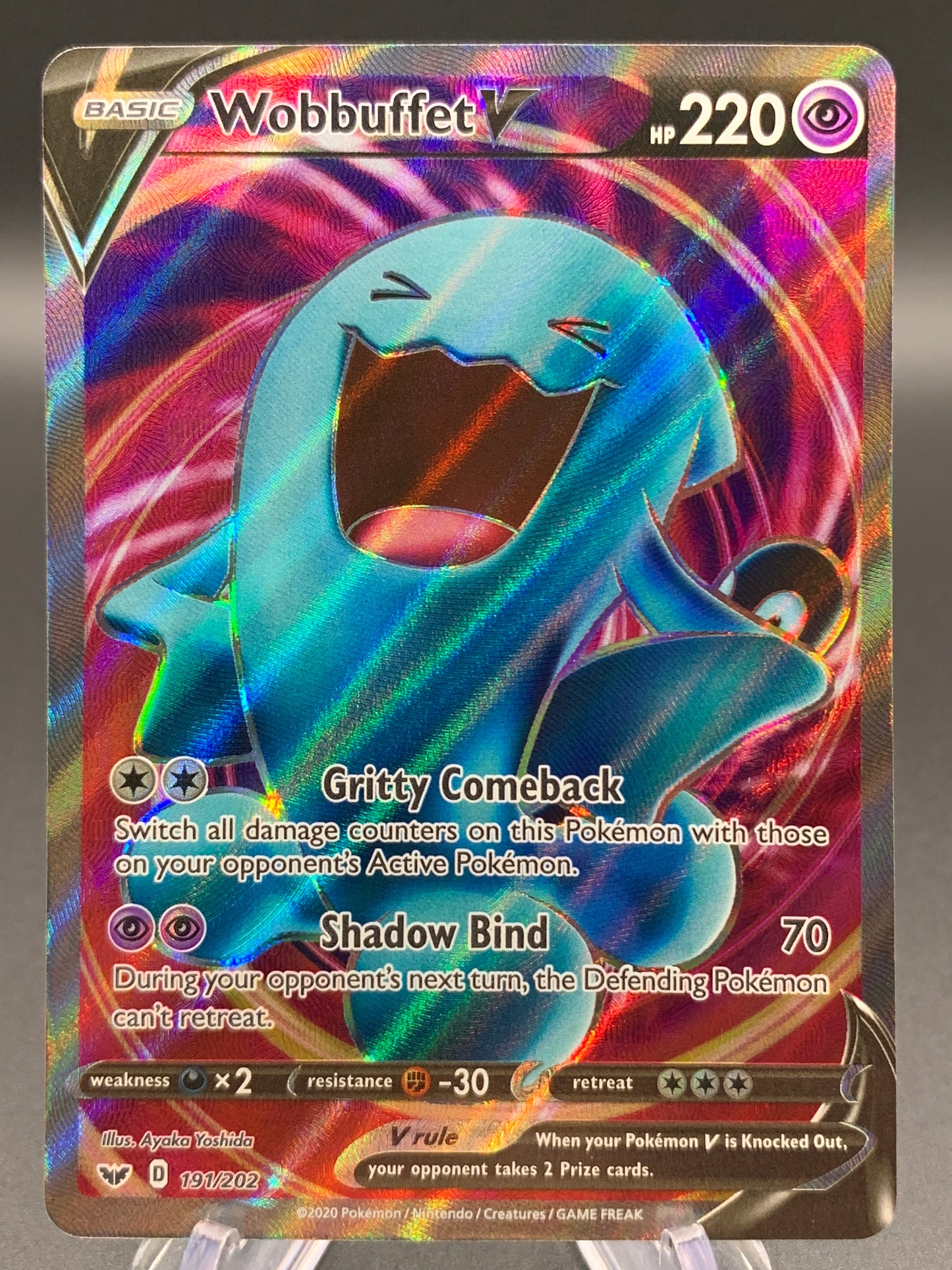 Pokémon TCG: 2020 Wobbuffet V -191/202 - SWSH01: Sword & Shield Base Set