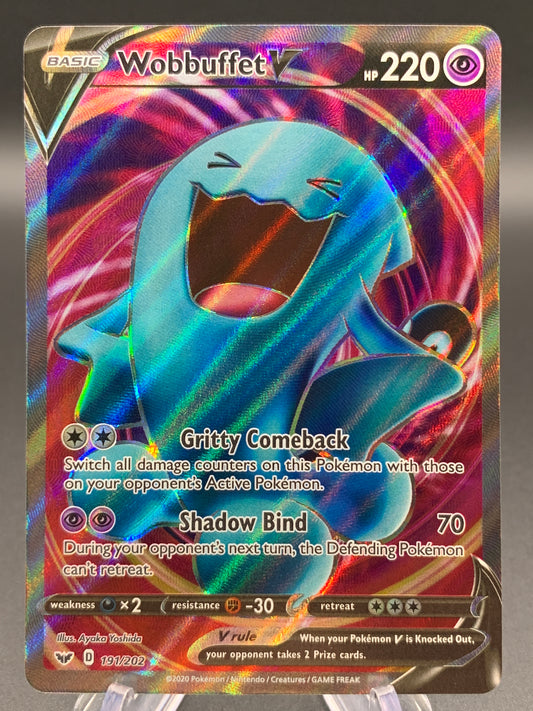 Pokémon TCG: 2020 Wobbuffet V -191/202 - SWSH01: Sword & Shield Base Set