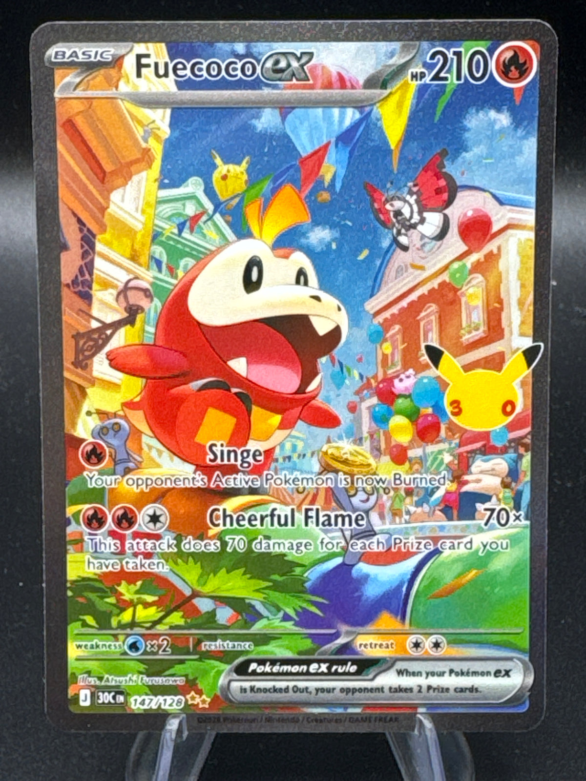 Pokémon TCG: 2026 Fuecoco ex 147/128 - ME: 30th Celebration Classic Collection (30C)