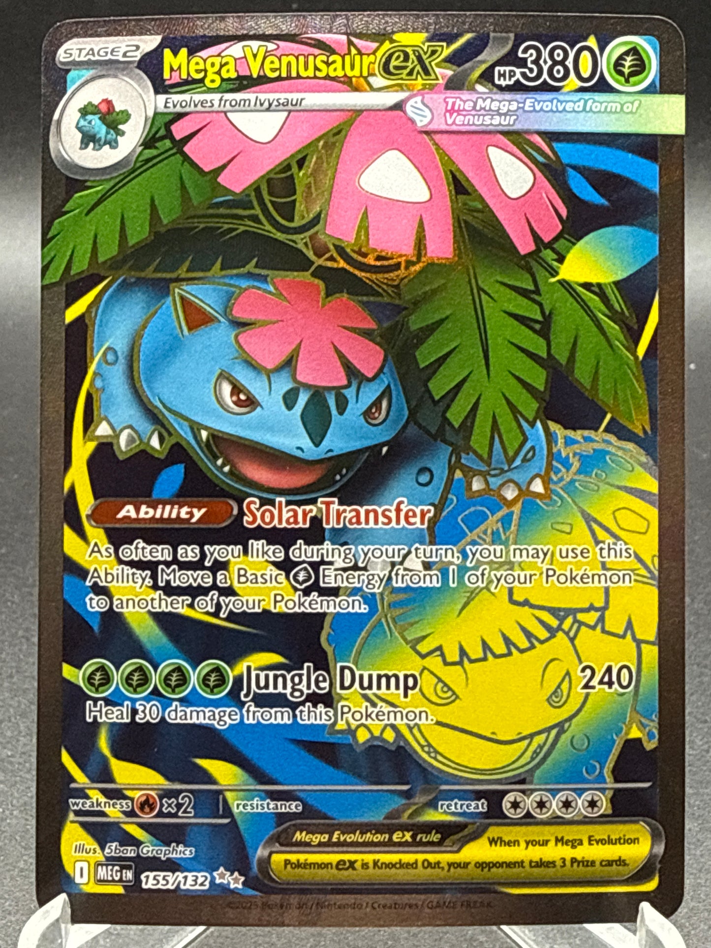Pokémon TCG: 2025 Mega Venusaur ex - 155/132 - MEG: Mega Evolution