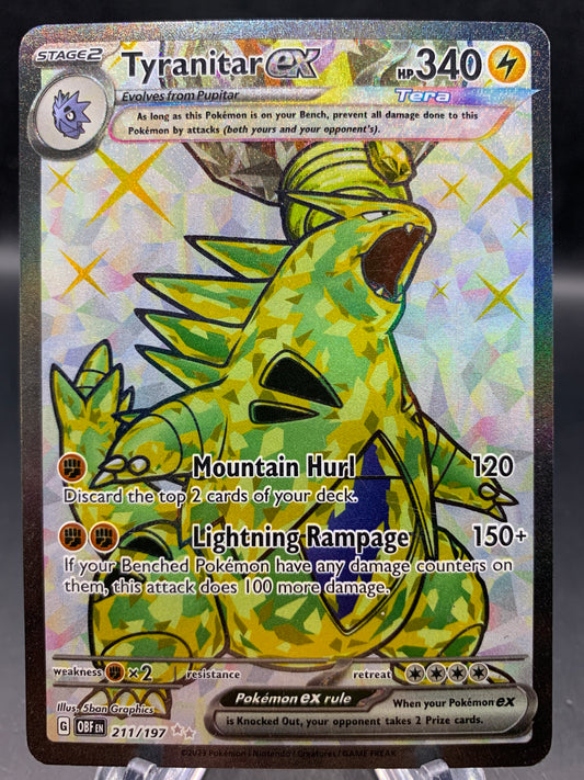 Pokémon TCG: 2023 Tyranitar ex - 211/197 - SV: Obsidian Flames