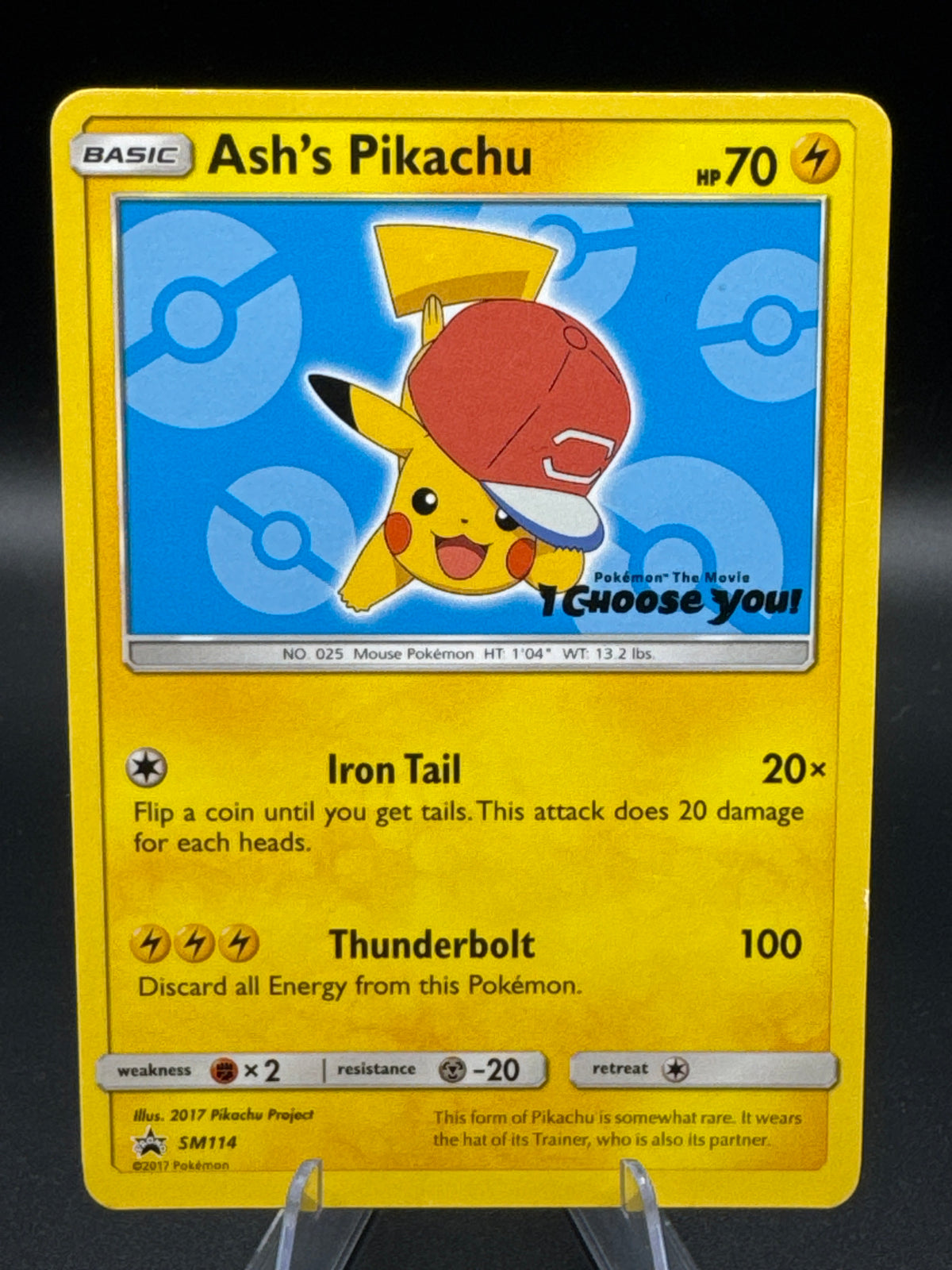 Pokémon TCG: 2017 Ash's Pikachu SM114 - SM: Promos