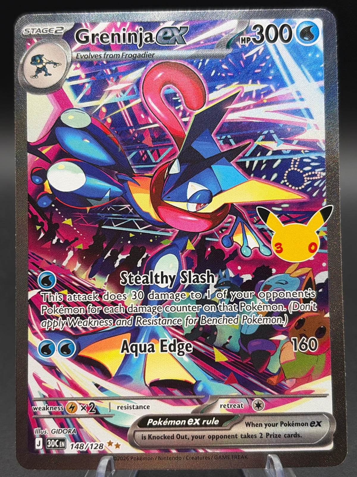 Pokémon TCG: 2026 Greninja ex - 148/128 - ME: 30th Celebration (30C)