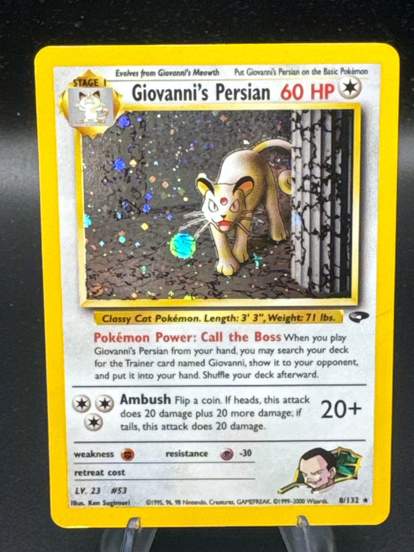 Pokémon TCG: 2000 Giovanni's Persian 8/132 - Gym Challenge