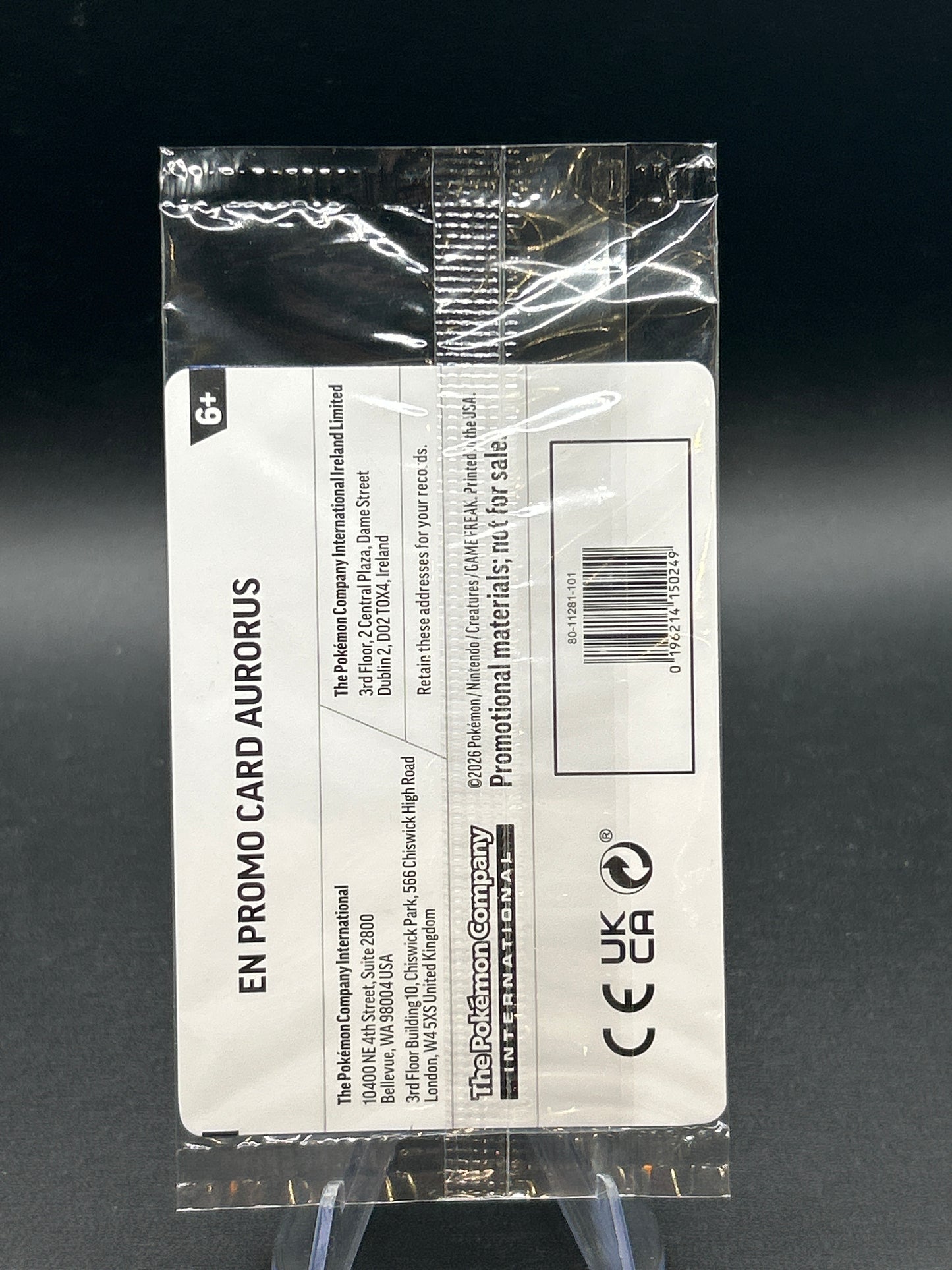 Pokémon TCG: 2026 Aurorus - 024/088 - Perfect Order Sealed Promo Stamped Sealed